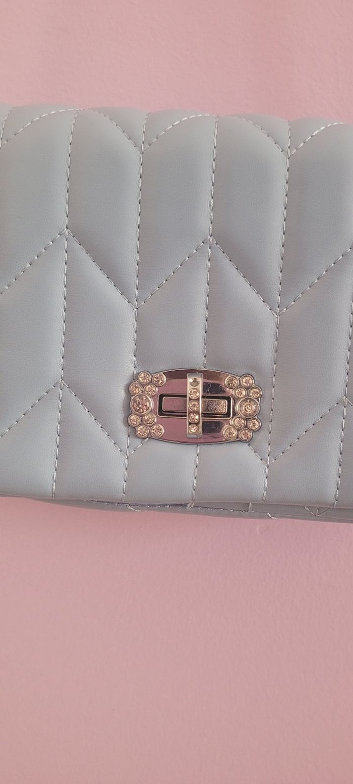 Sac à bandoulière baby blue - photo numéro 2