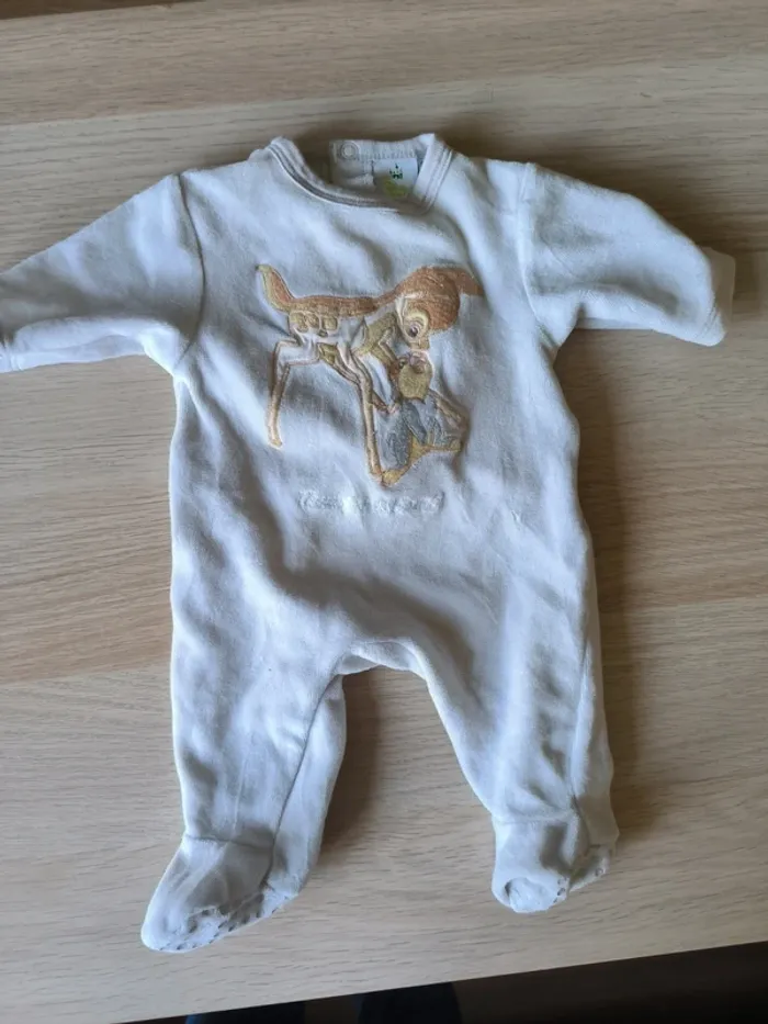 Lot pyjamas velours, naissance - photo numéro 5