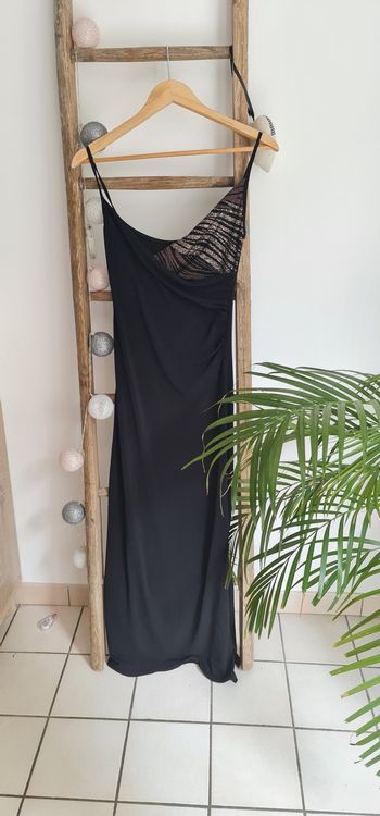 Robe longue noire de soirée taille 36 38 S M