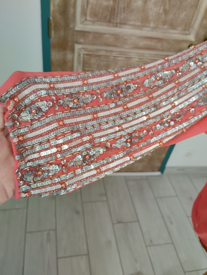 Blouse corail et argenté 🩷 - photo numéro 3