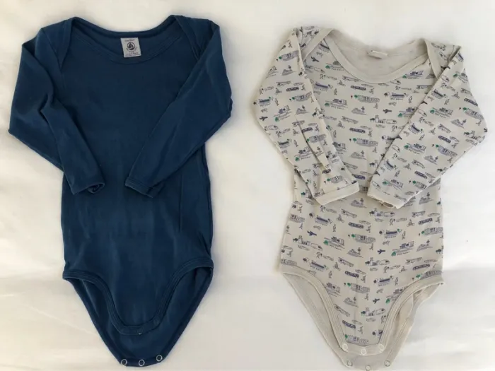 Lot 2 bodies Petit bateau 24m - photo numéro 3