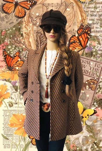 🤎Blazer laine motif multicolore Motivi wool multicolor pattern blazer🧡