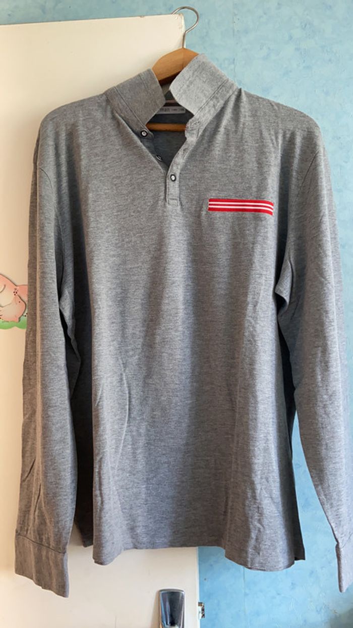 Polo manches longues homme