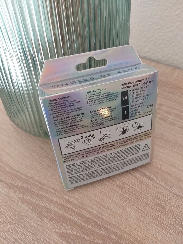 24 faux ongles ultra-naturels n°2 argent - photo numéro 2