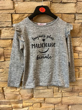 Haut manches longues taille 8 ans Gemo