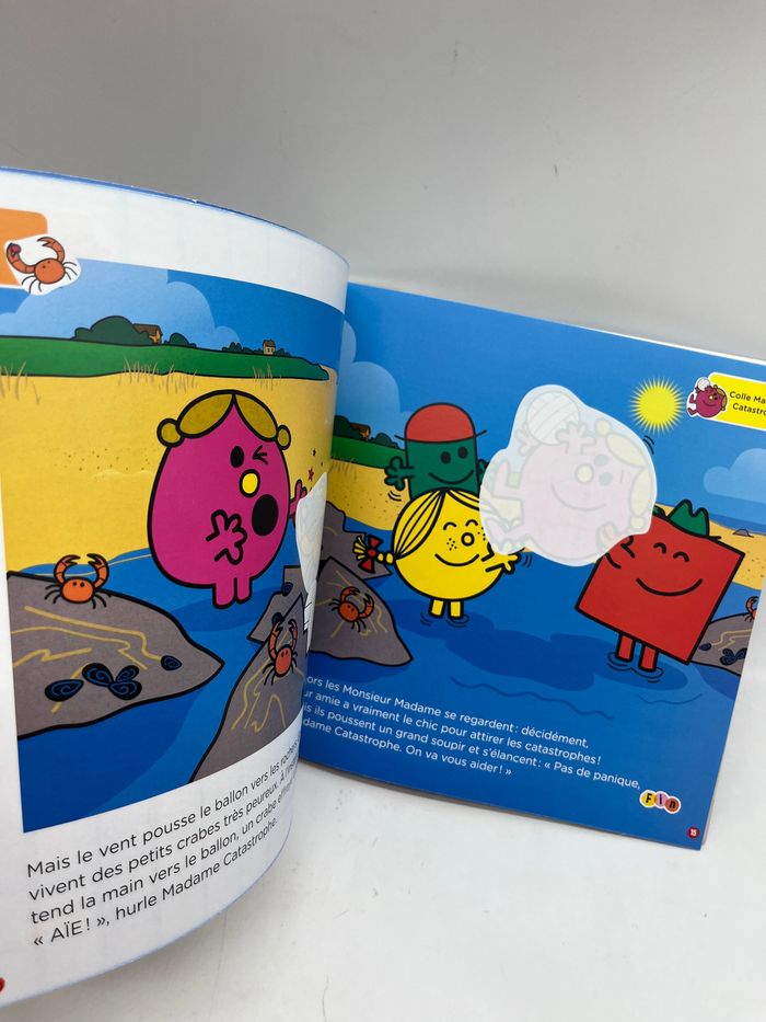 Livre d’activité  Magazine Le journal des Monsieur Madame Les vacances de Madame Catastrophe Neuf avec stickers - photo numéro 2