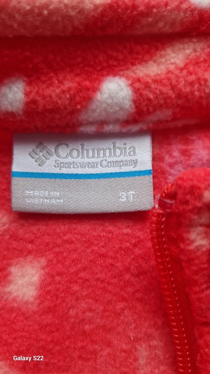 Polaire Columbia 3 ans - photo numéro 4