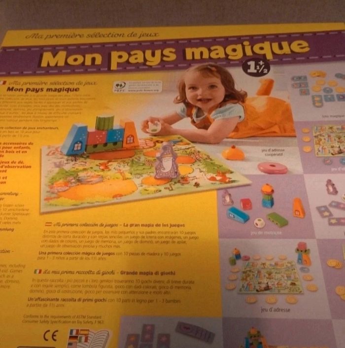 Boîte de plusieurs jeux mon pays magique de haba - photo numéro 2
