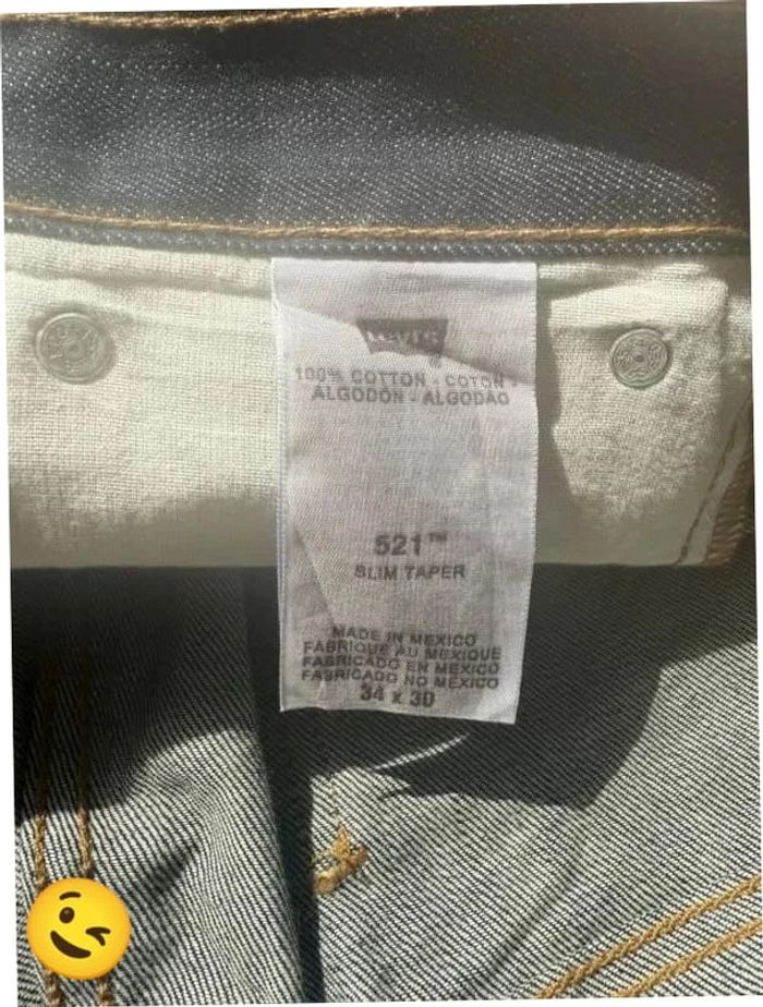 Short Levi's 521 W34 FR44 noir homme men #SHO119 - photo numéro 6