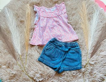 T-shirt + short en jean