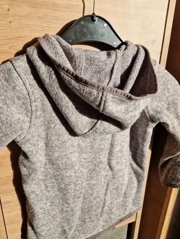 Gilet polaire zippé gris 5 ans - photo numéro 5