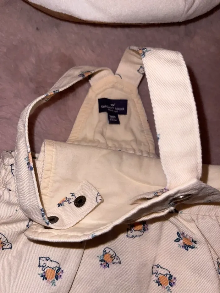 Ensemble body et robe salopette sergent major 3mois - photo numéro 4