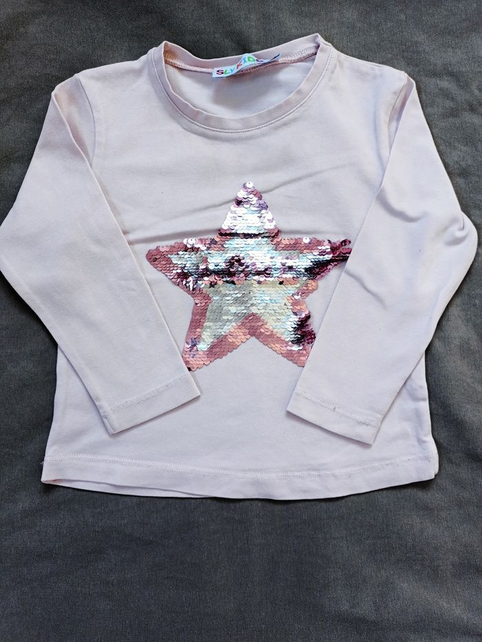 T-shirt manche longue 3/4 ans lot - photo numéro 8