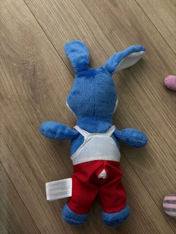 Peluche kinder lapin - photo numéro 2