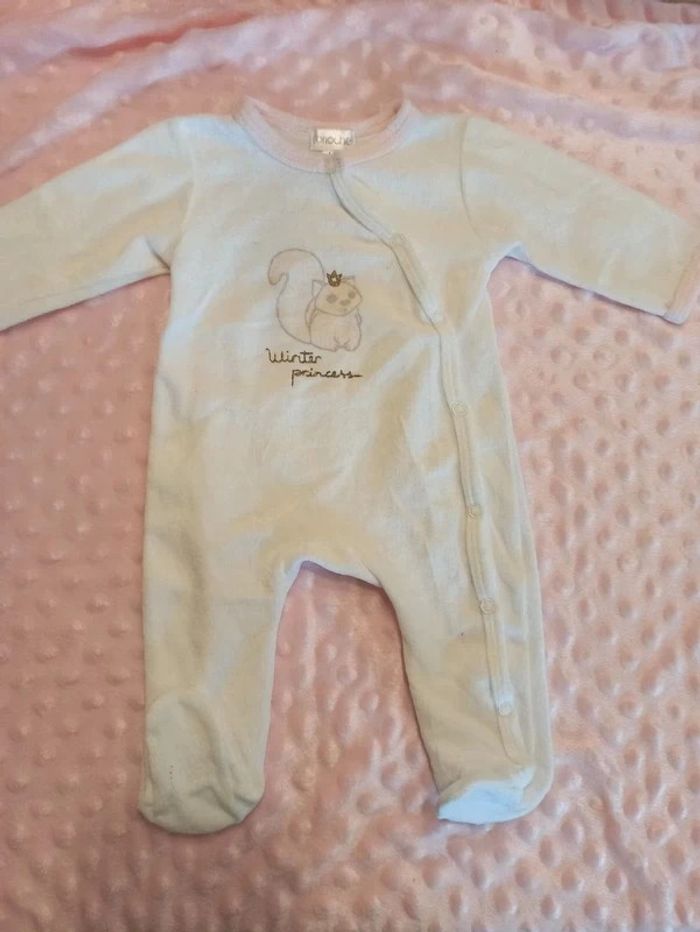 Grenouillère fille 1 mois