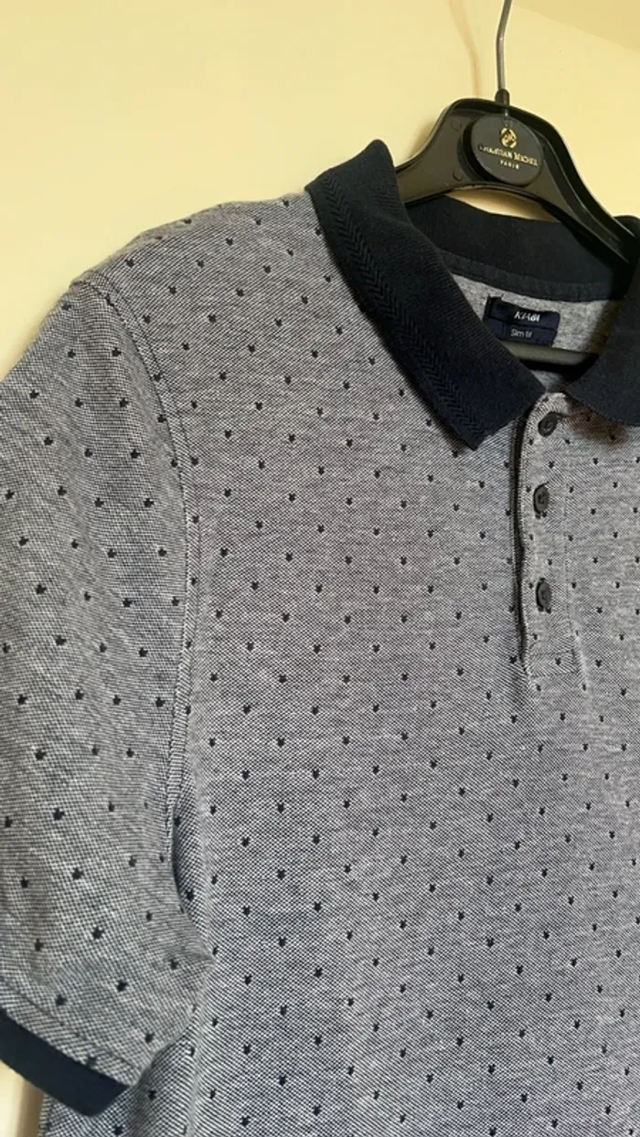 Polo slim à pois Taille L 👕 - photo numéro 3