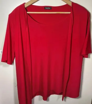 Blouse rouge femme taille 46 / Justine
