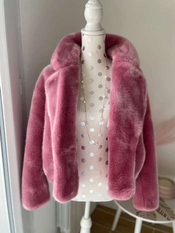Fourrure rose, 36 Zara neuf - photo numéro 2