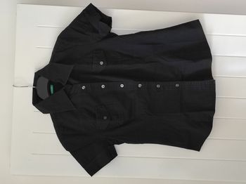 🖤 Chemise manches courtes femme – taille M, noire