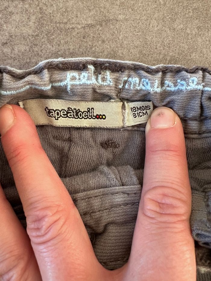 Pantalon gris garçon Tape à l'œil 18 mois - photo numéro 4