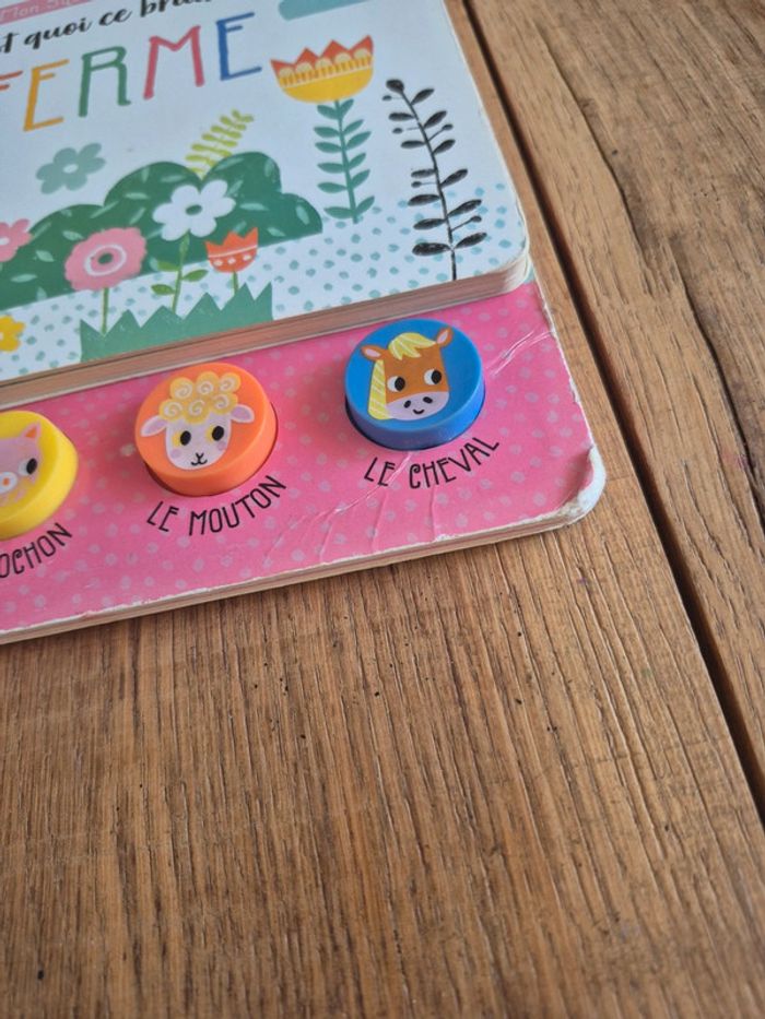 Livre sonore C’est quoi ce bruit ? La ferme / Mon Suishy Sonore / 1,2,3 Soleil 📚🎵 - photo numéro 3