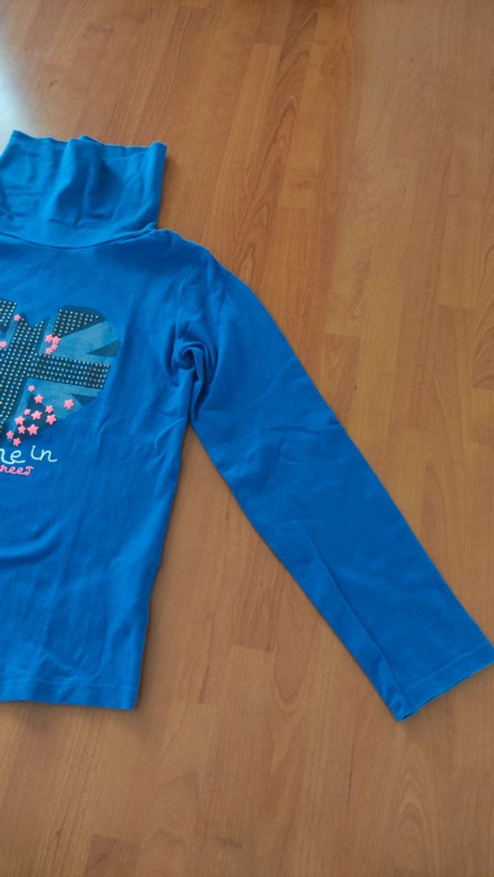 Tee shirt col roulé manches longues taille 8 ans tape à l'oeil - photo numéro 2