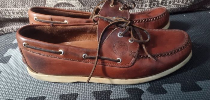 Chaussure bateaux marron cuir 44 - photo numéro 3