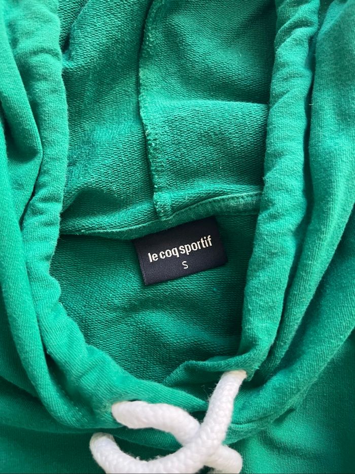 Sweat à capuche le coq sportif vert - photo numéro 4