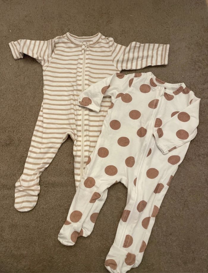 Lot de deux pyjamas Vertbaudet 3 mois