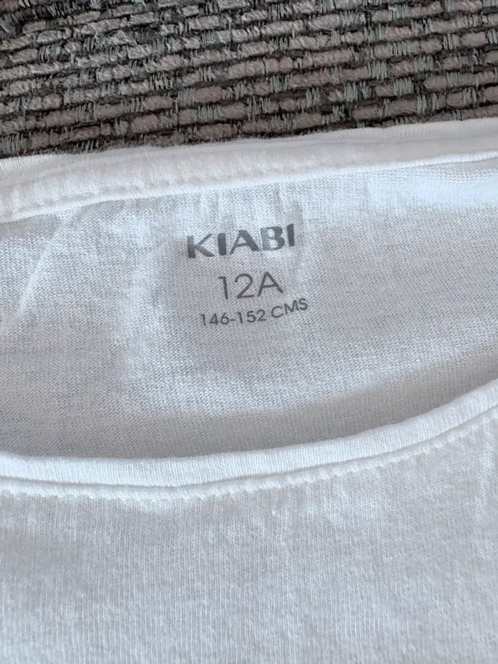 TEE shirt fille Kiabi cœur - photo numéro 3