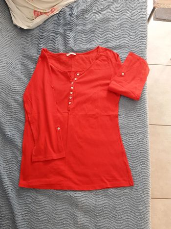 T short rouge camaïeu 40