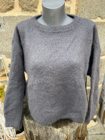 Pull en maille gris - Boutique indépendante 