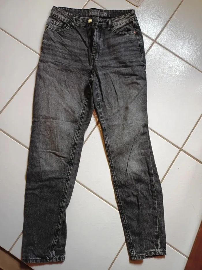 Jeans femme gris Amisu - photo numéro 10
