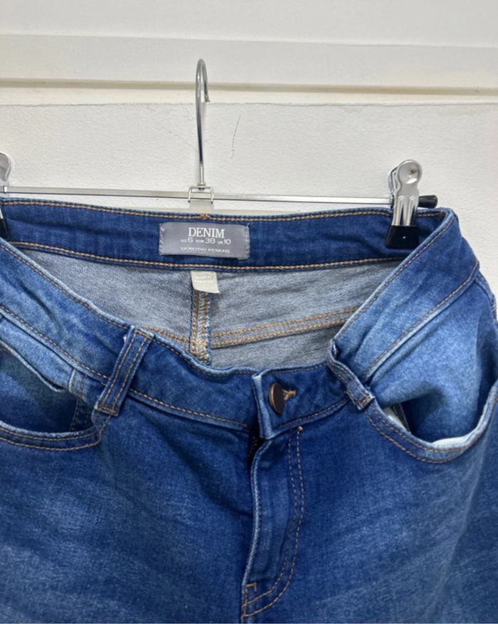 Short en Jean Femme Bleu taille 38 taille M - photo numéro 4