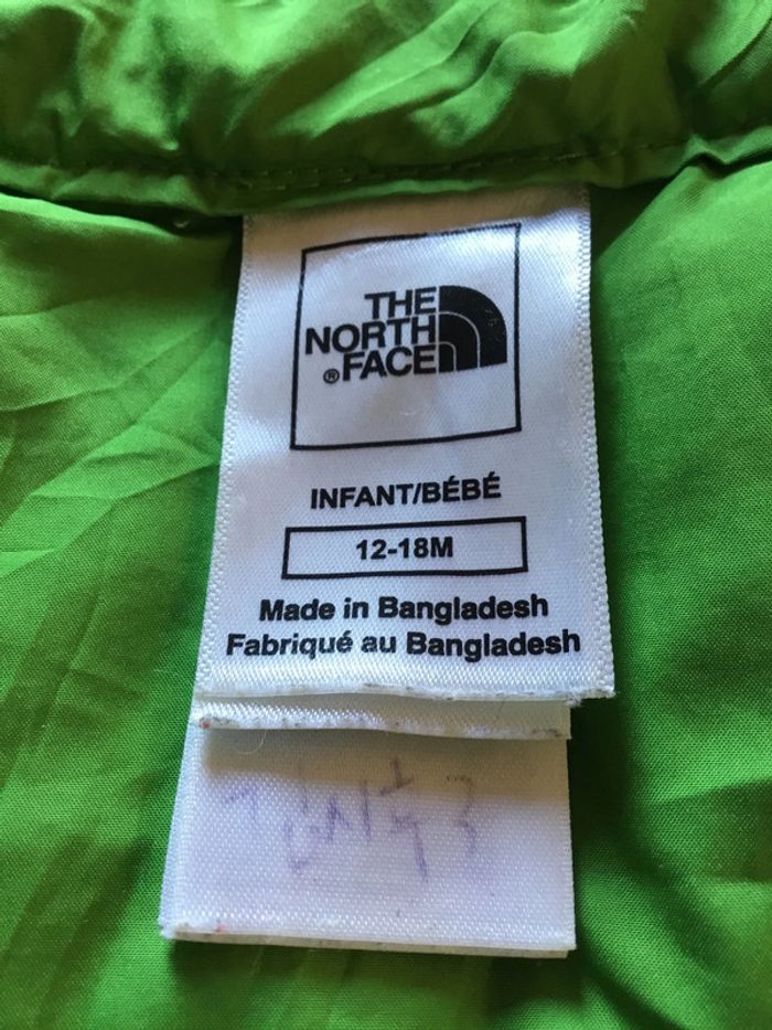 Doudoune enfant The North Face bleu marine taille 12-18 mois 070 - photo numéro 11