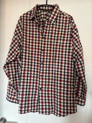 Chemise épaisse à manches longues à carreaux