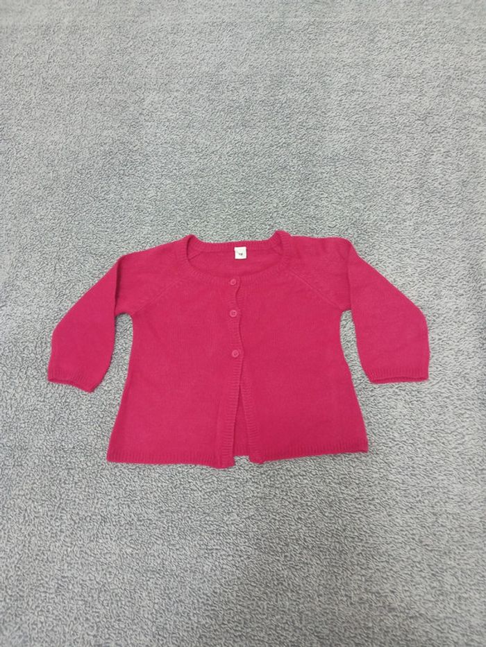 Gilet fushia 3 mois