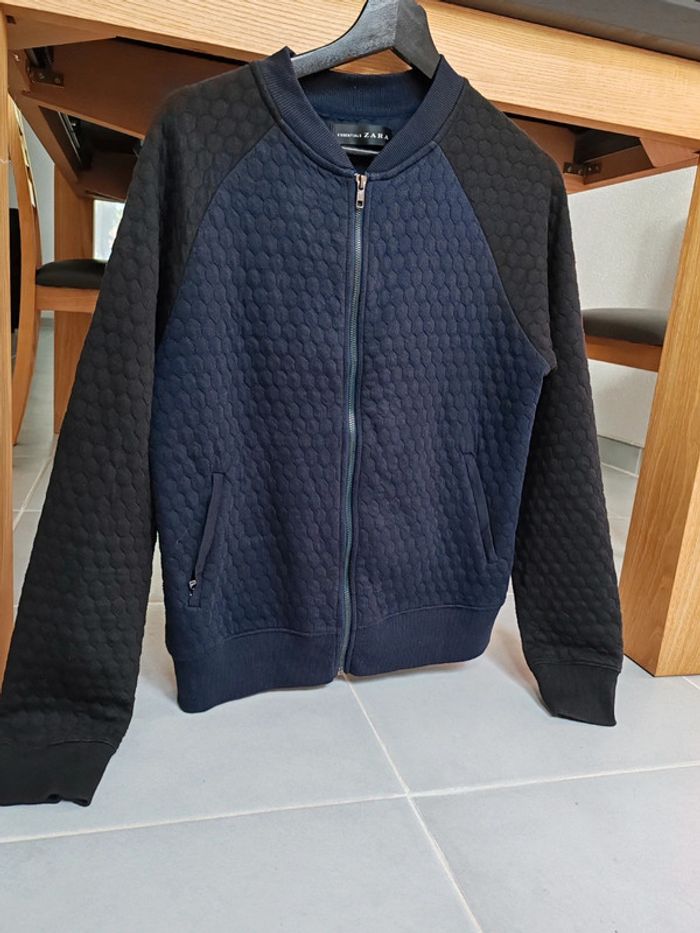 Veste homme bi matière Zara Daily Outfit