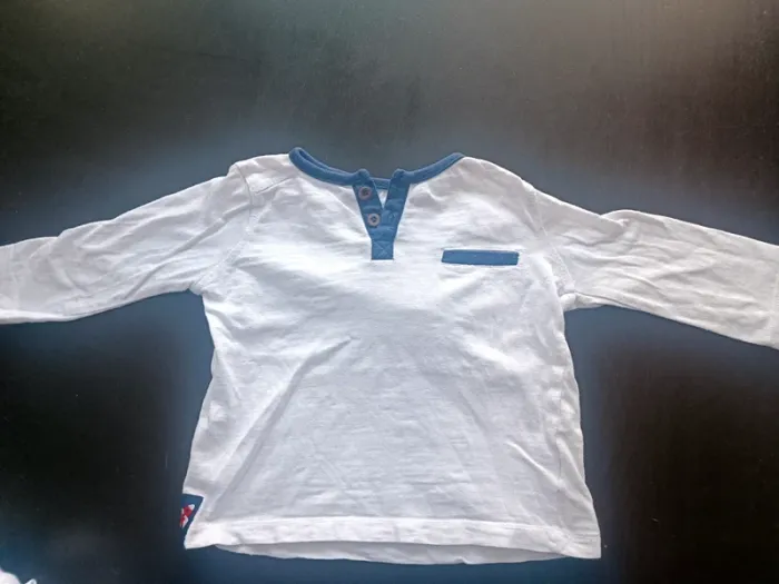 Lot 5 t shirt manches longues 6 mois - photo numéro 6