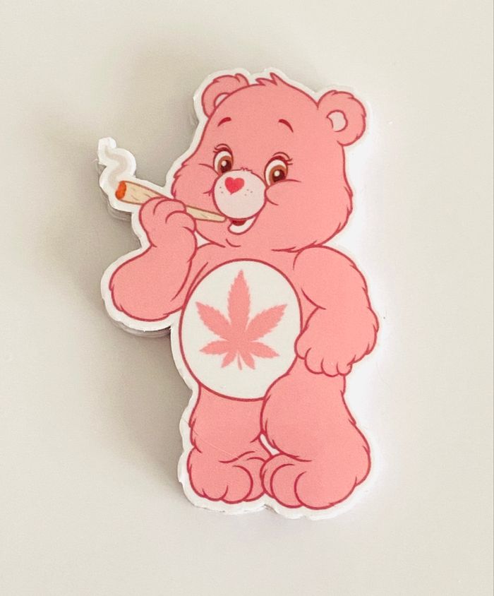 Sticker Autocollant Bisounours Rose - photo numéro 2