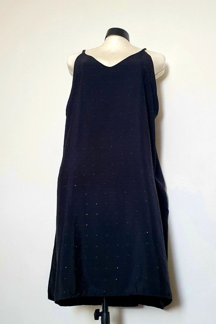 Robe noire avec strass noir L, dos nu Mango - photo numéro 4