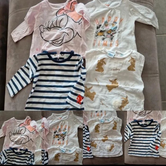 Lot de 4 tee-shirt disney 6 mois fille.