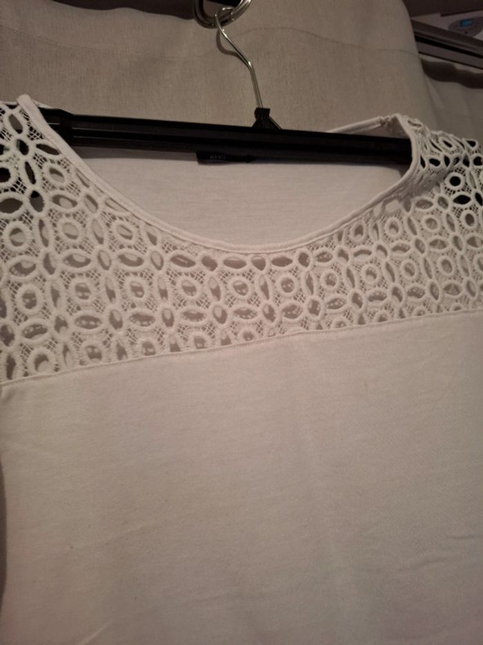 Magnifique t-shirt femme été leger blanc - photo numéro 2