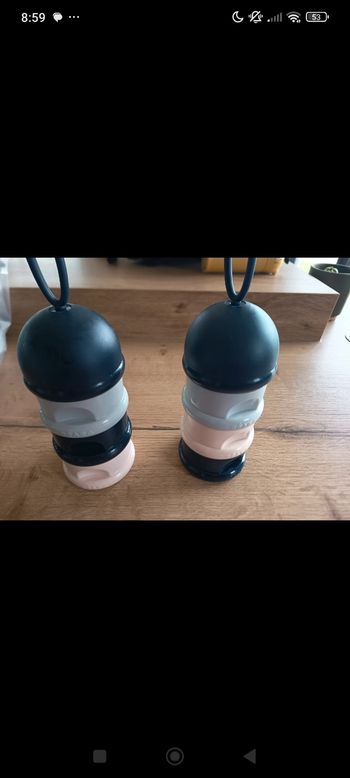 Lot boîte doseur lait 