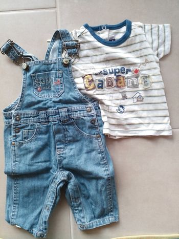 Ensemble t-shirt salopette