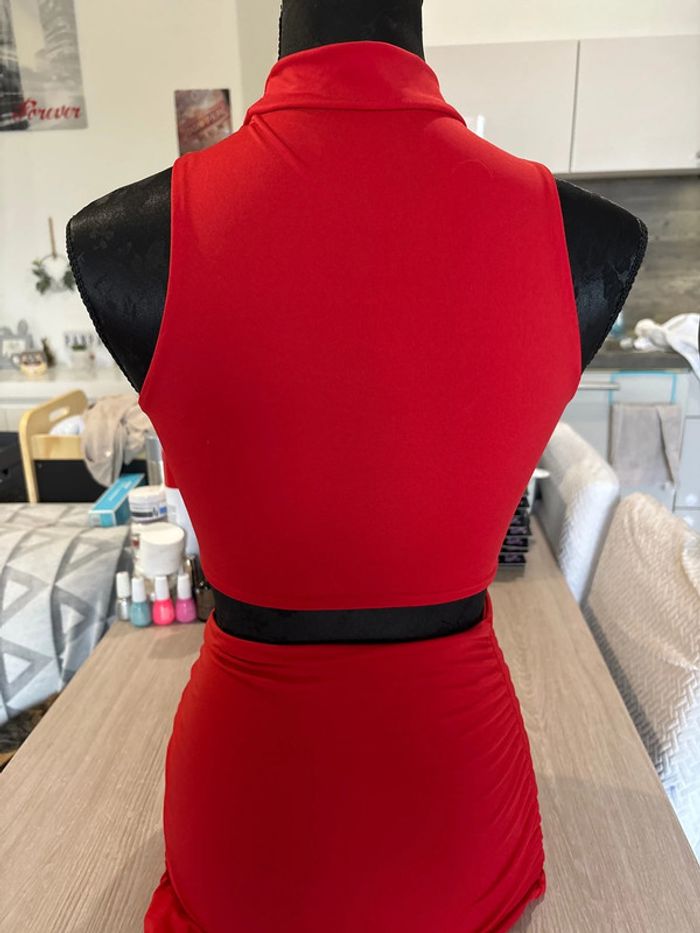 Ensemble jupe top rouge 34 - photo numéro 2