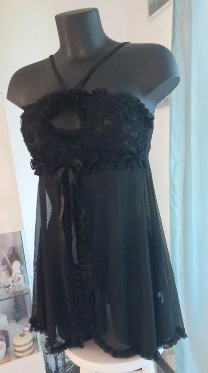 Nuisette en tulle et dentelle taille L - photo numéro 10