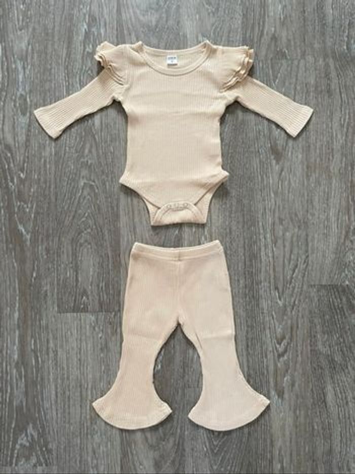 Ensemble beige Shein 3 mois