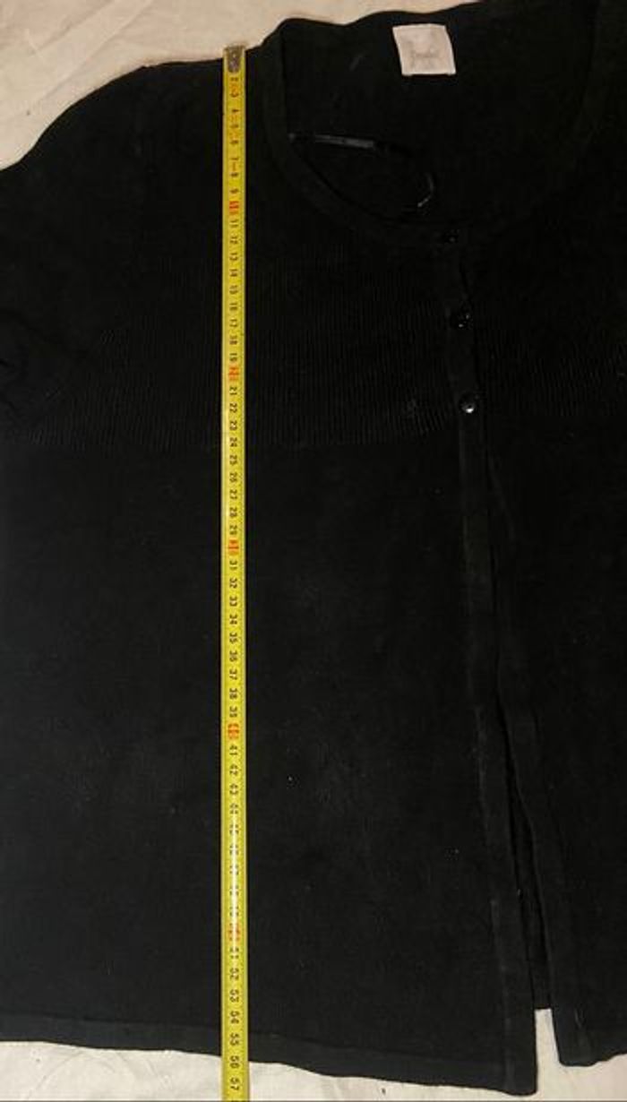 Gilet noir »Camaïeu »manches 3/4 - photo numéro 4