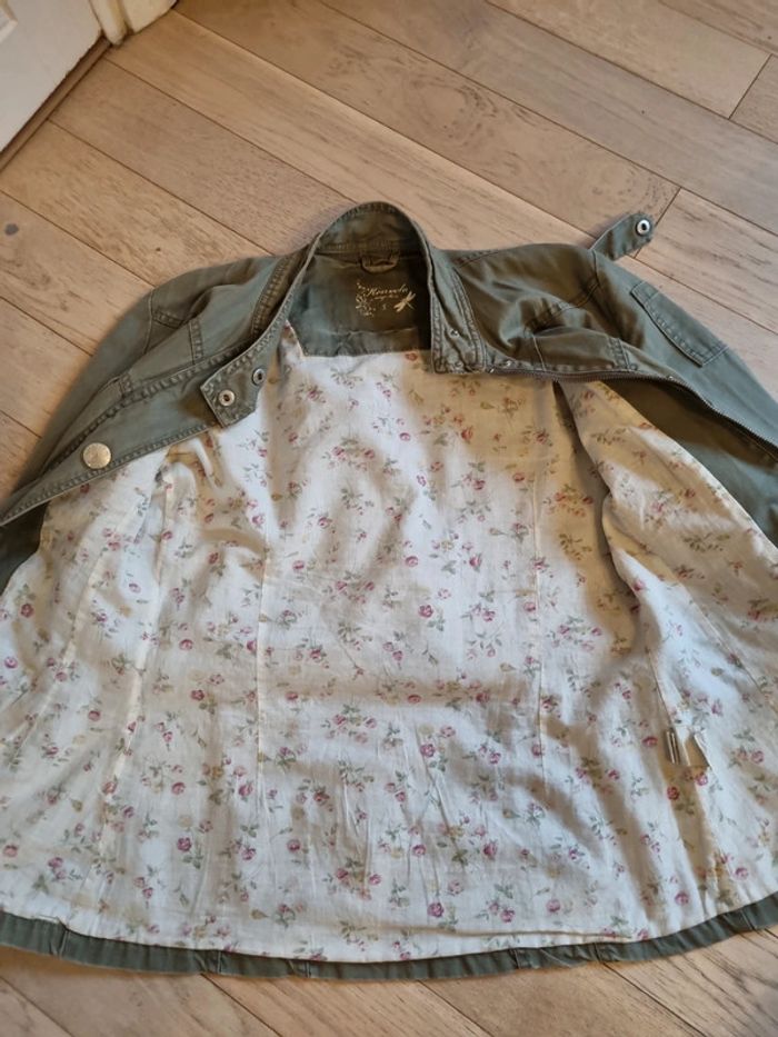 Veste style saharienne kaki kenvelo taille s - photo numéro 16